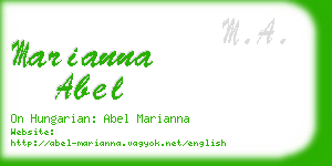 marianna abel business card